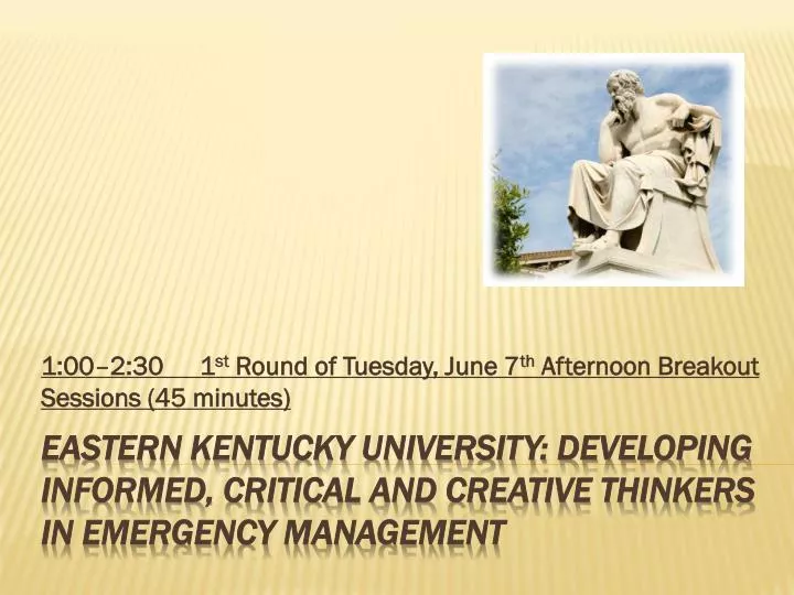 1 00 2 30 1 st round of tuesday june 7 th afternoon breakout sessions 45 minutes