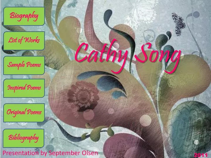 cathy song