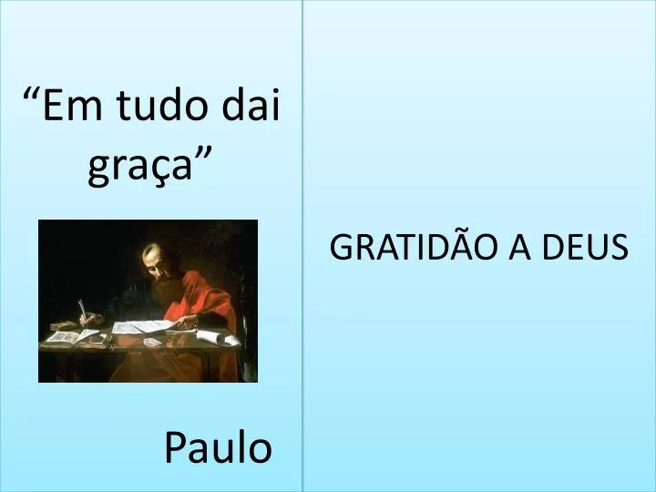 gratid o a deus