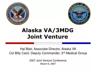 Alaska VA/3MDG Joint Venture