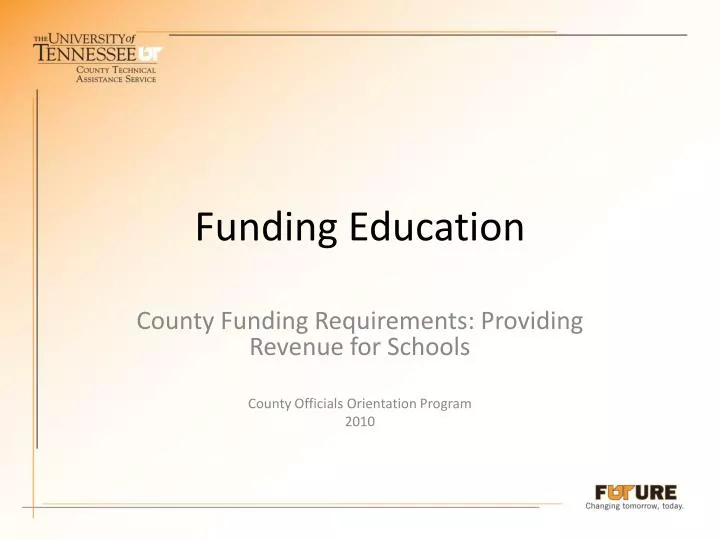 funding education