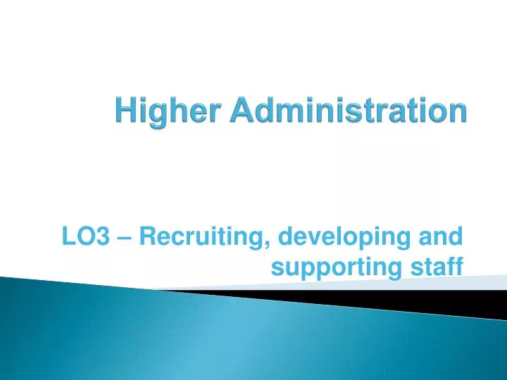 higher administration