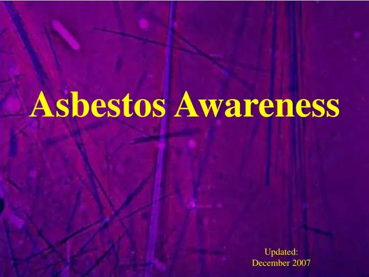 asbestos awareness