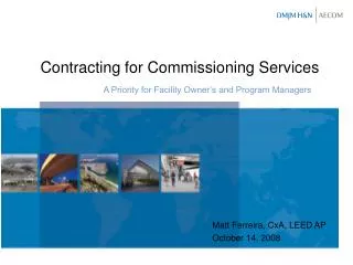 Contracting for Commissioning Services