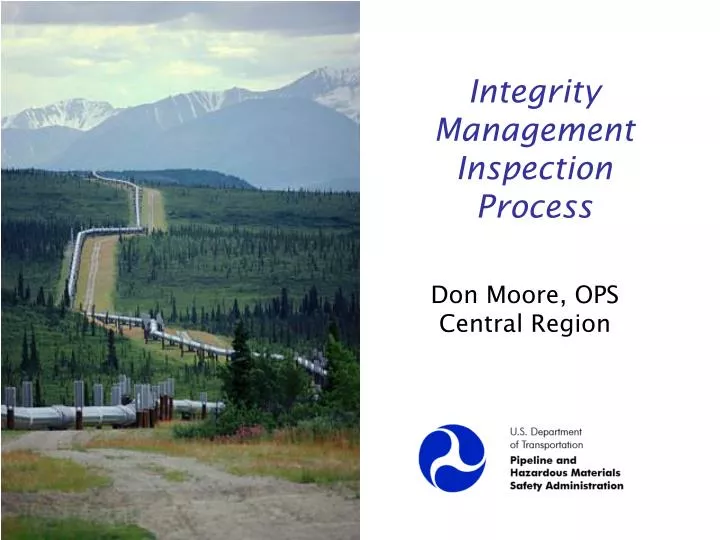 integrity management inspection process