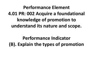 B. Identify types of product promotion.