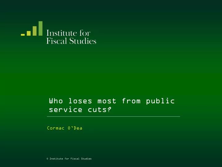 who loses most from public service cuts