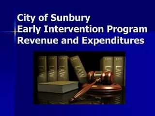 City of Sunbury Early Intervention Program Revenue and Expenditures