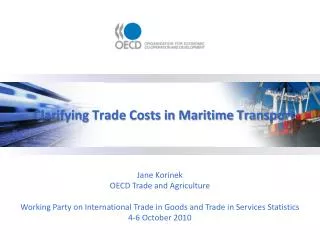 Clarifying Trade Costs in Maritime Transport