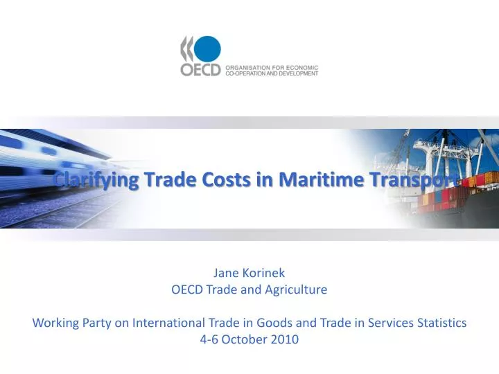 clarifying trade costs in maritime transport