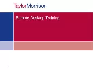Remote Desktop Training