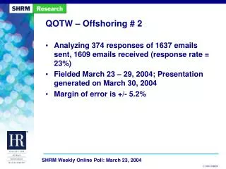 qotw offshoring 2