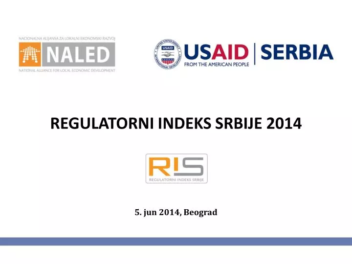 regulatorni indeks srbije 2014