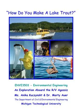 ENVE3503 - Environmental Engineering An Exploration Aboard the R/V Agassiz