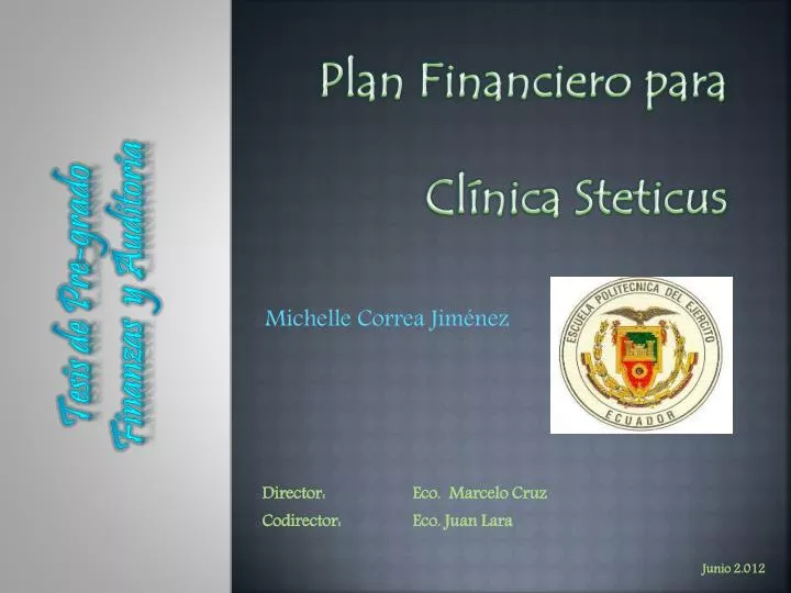 plan financiero para cl nica steticus