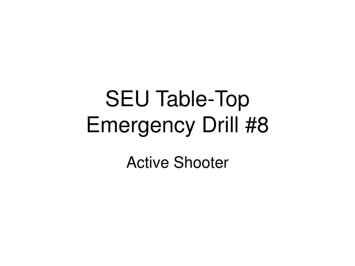 seu table top emergency drill 8