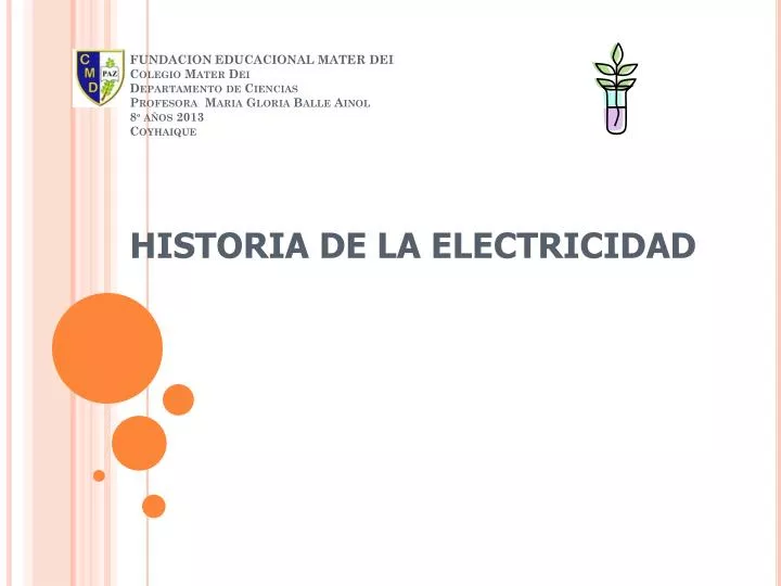 historia de la electricidad