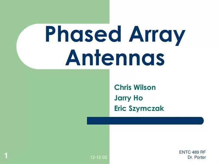 phased array antennas