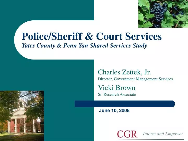 police sheriff court services yates county penn yan shared services study