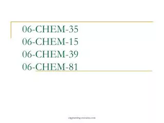 06-CHEM-35 06-CHEM-15 06-CHEM-39 06-CHEM-81