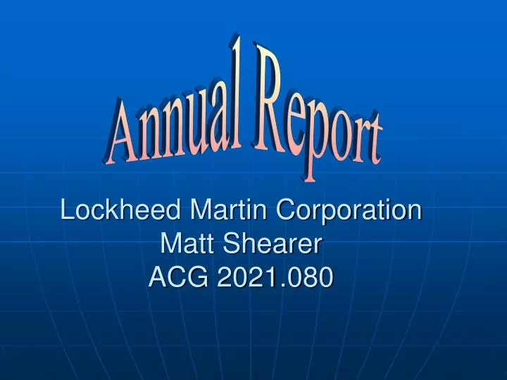 lockheed martin corporation matt shearer acg 2021 080