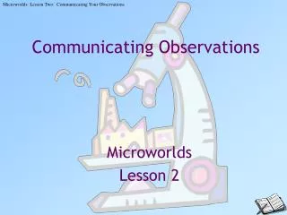 Communicating Observations