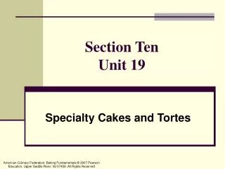 Section Ten Unit 19