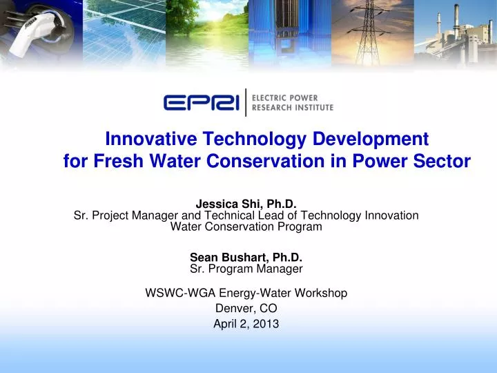innovative technology development for fresh water conservation in power sector