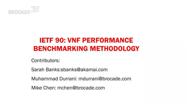 ietf 90 vnf performance benchmarking methodology
