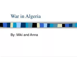 War in Algeria