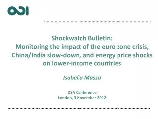 Shockwatch Bulletin: