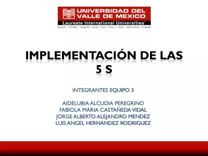 implementaci n de las 5 s