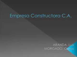 empresa constructora c a