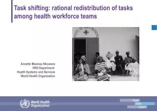 Task shifting: rational redistribution of tasks among health workforce teams