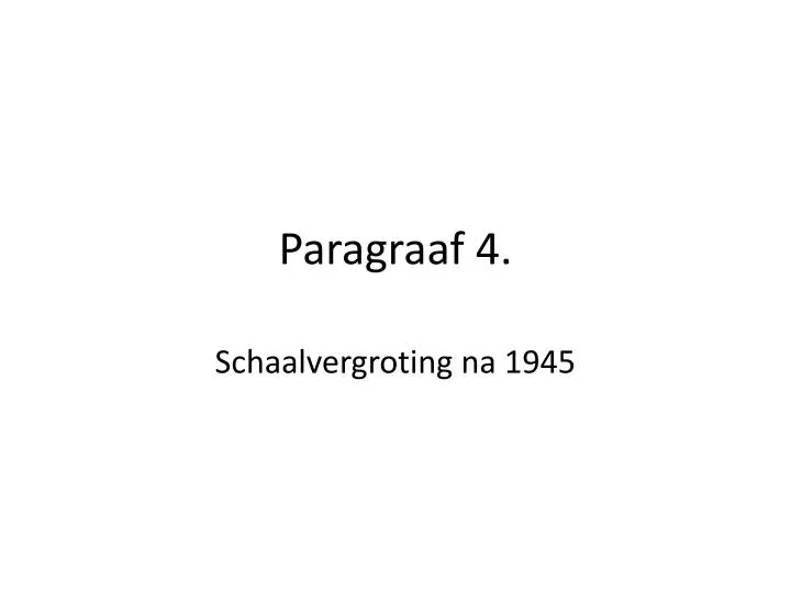 paragraaf 4