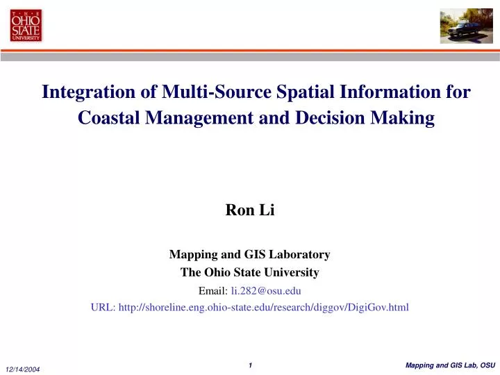 integration of multi source spatial information for coastal management and decision making