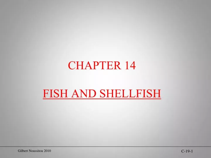 chapter 14 fish and shellfish