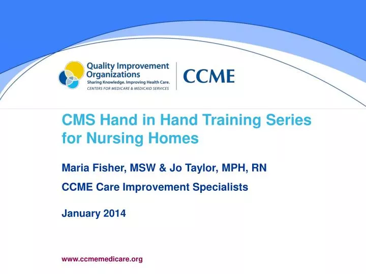 cms hand in hand training series for nursing homes