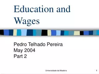 Education and Wages