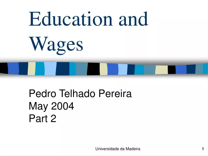 education and wages