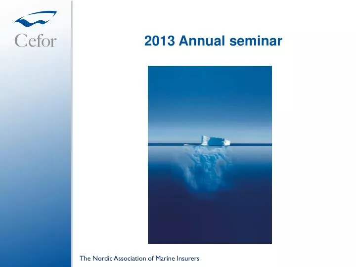 2013 annual seminar