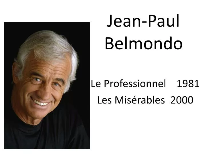 jean paul belmondo