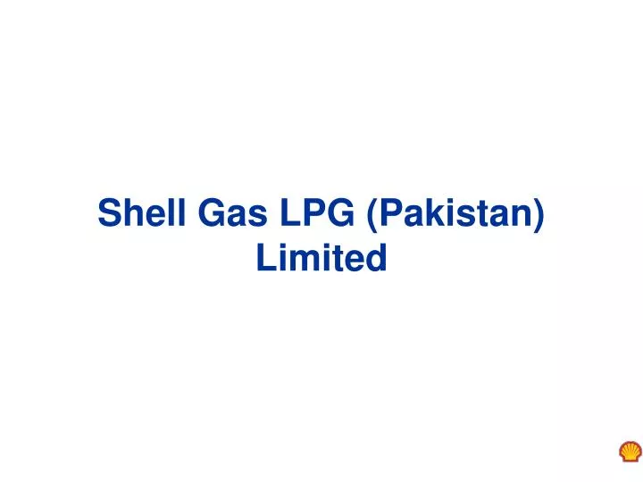 shell gas lpg pakistan limited