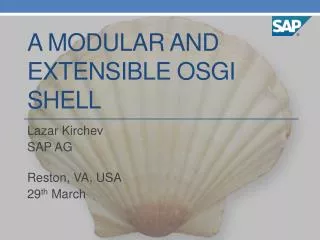 A modular and extensible osgi shell