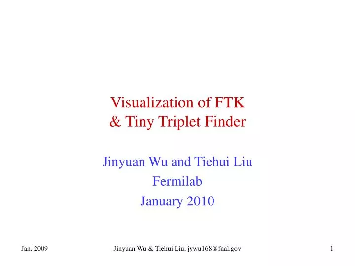 visualization of ftk tiny triplet finder