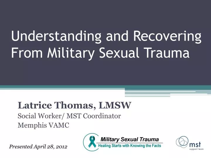 understanding and recovering from military sexual trauma