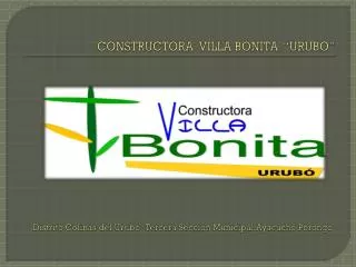 constructora villa bonita urubo