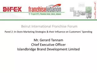 Beirut International Franchise Forum