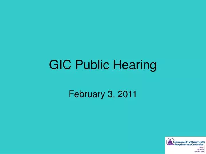 gic public hearing
