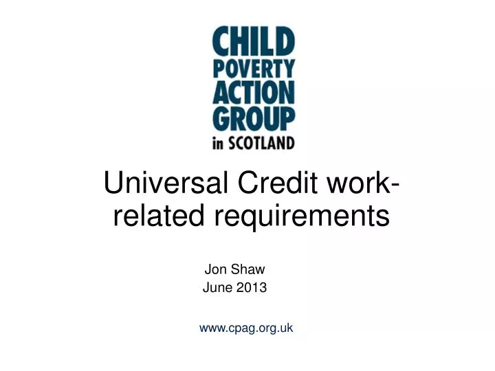 universal credit work related requirements